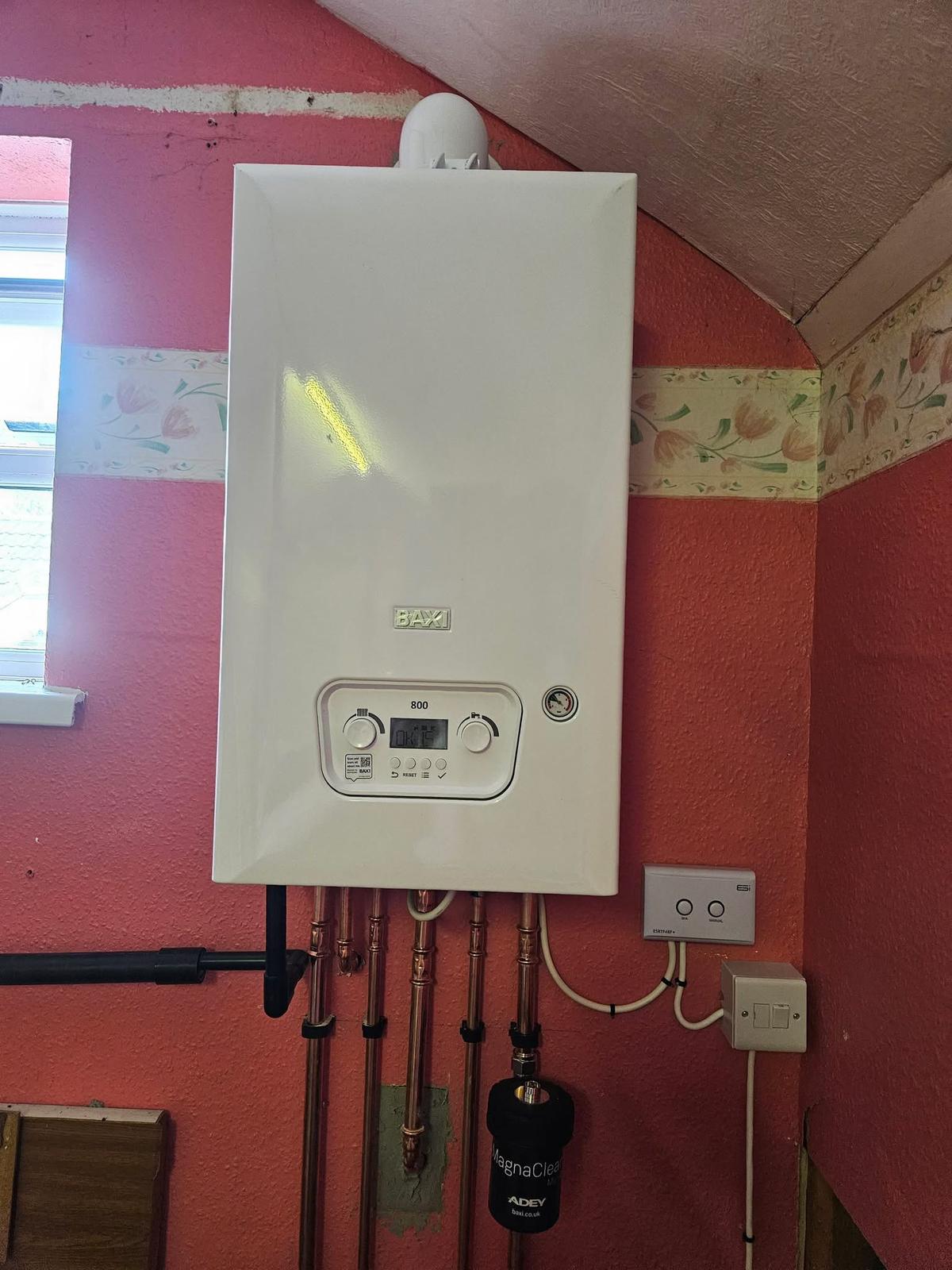 Baxi 800 combi boiler installation